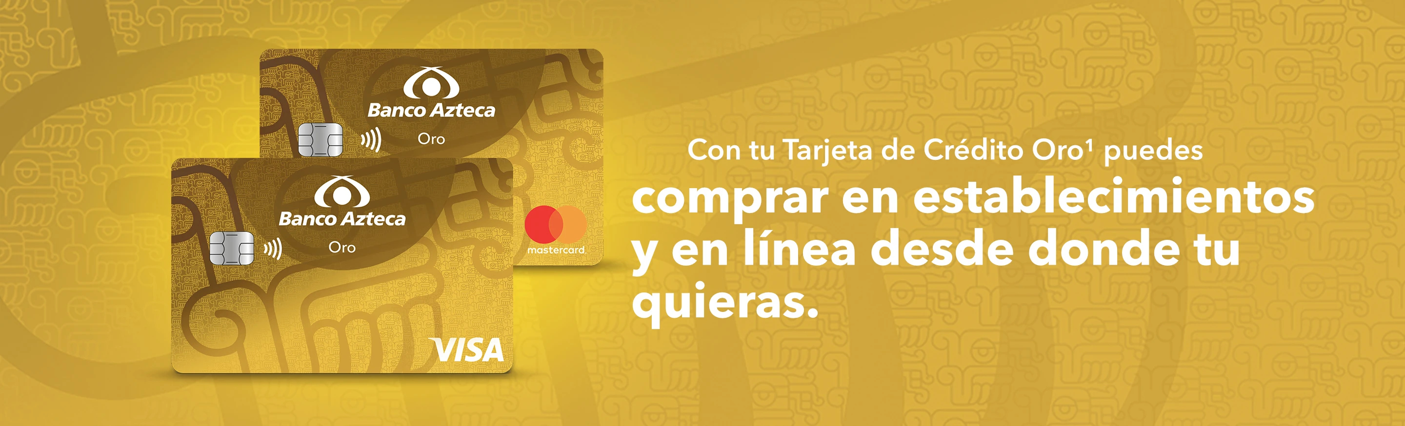 Compras en línea con tarjeta de Crédito Oro